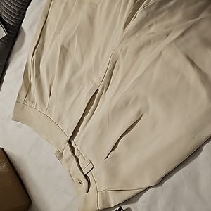 Shein wide legged dress cream pants size 4